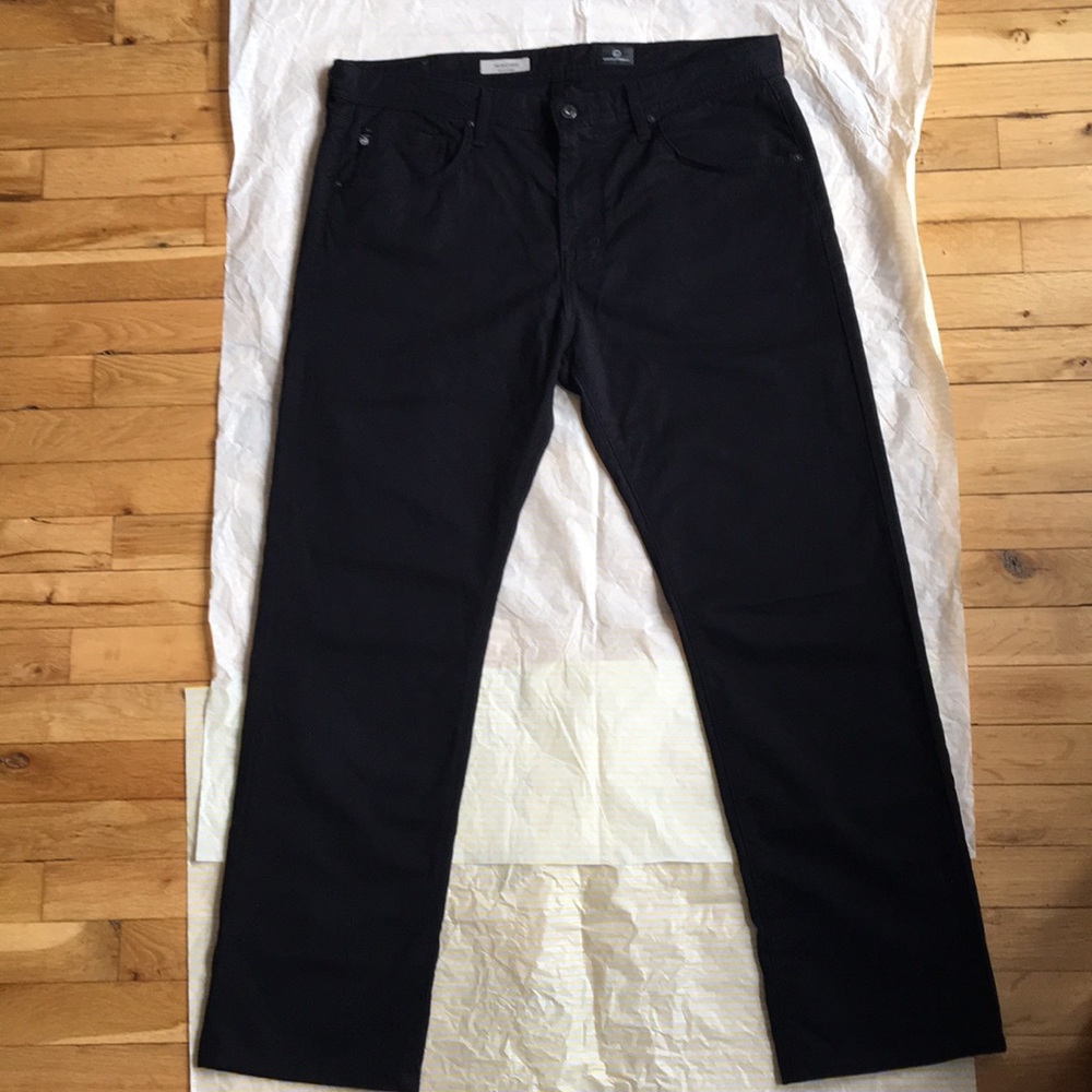 Mens AG jeans Slim Straight Black 36x30